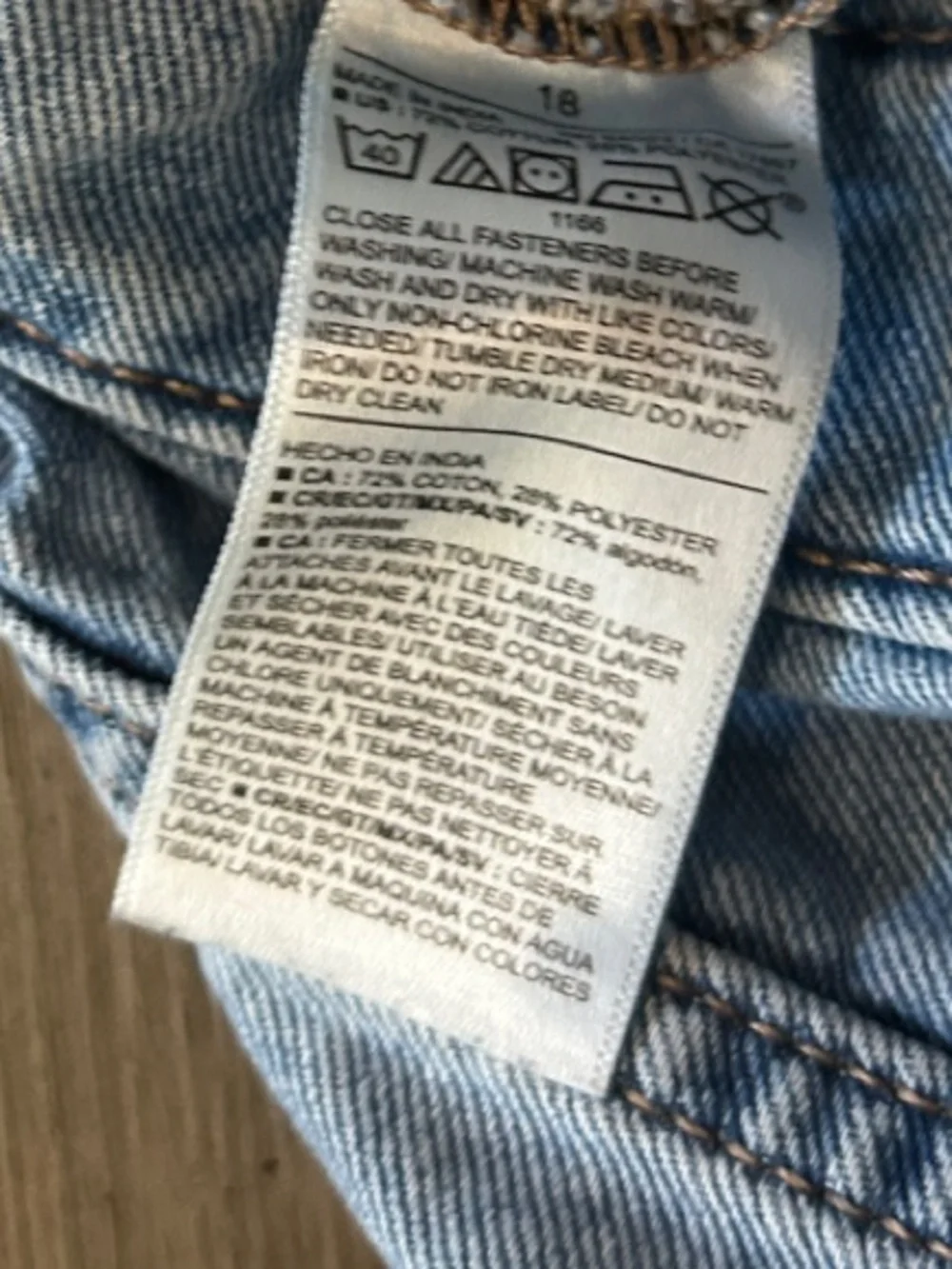 Old Navy Boys Sz 18 Light Blue Baggy Wide LEG Adjustable Waist Jeans TC0385